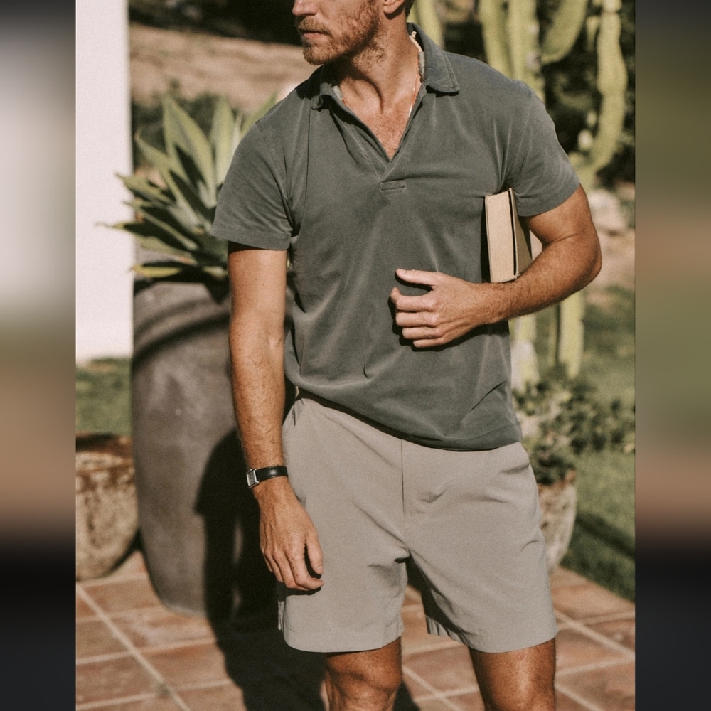 Buck Mason 6" Deck Short In Grey 30
